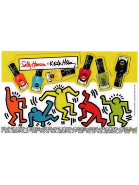 SALLY HANSEN x KEITH HARING Advertising Point of Sale Acetate Sign